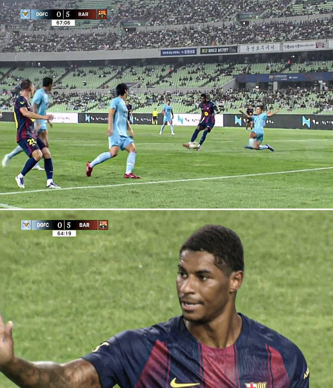 拉什福德在巴萨破门！尚未注册西甲，曼联期待其爆发